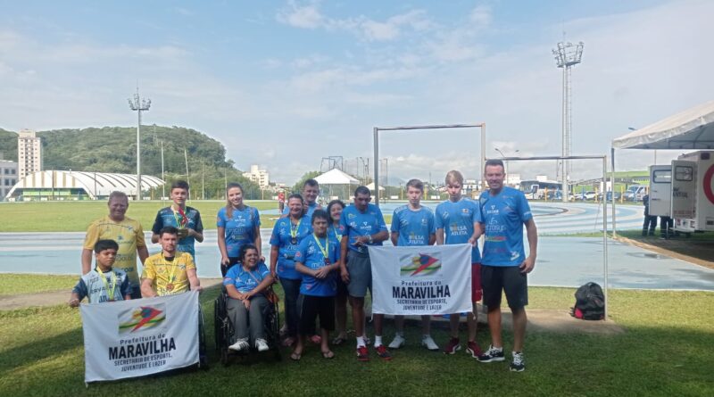 A delegação de Maravilha foi representada nos Parajasc em Itajaí por um grupo de 10 atletas nas modalidades de Atletismo e Tênis de Mesa